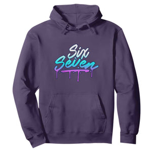 Fun Six Seven Hoodie Funny 6 7 Meme Gen Alpha Slang Streetwear Gradient TS10 Purple Print Your Wear