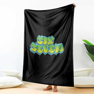 67 Meme Throw Blanket Six Seven Funny Gen Alpha Slang Saying TS10 Print Your Wear