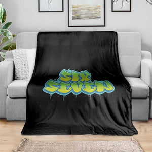 67 Meme Throw Blanket Six Seven Funny Gen Alpha Slang Saying TS10 Print Your Wear