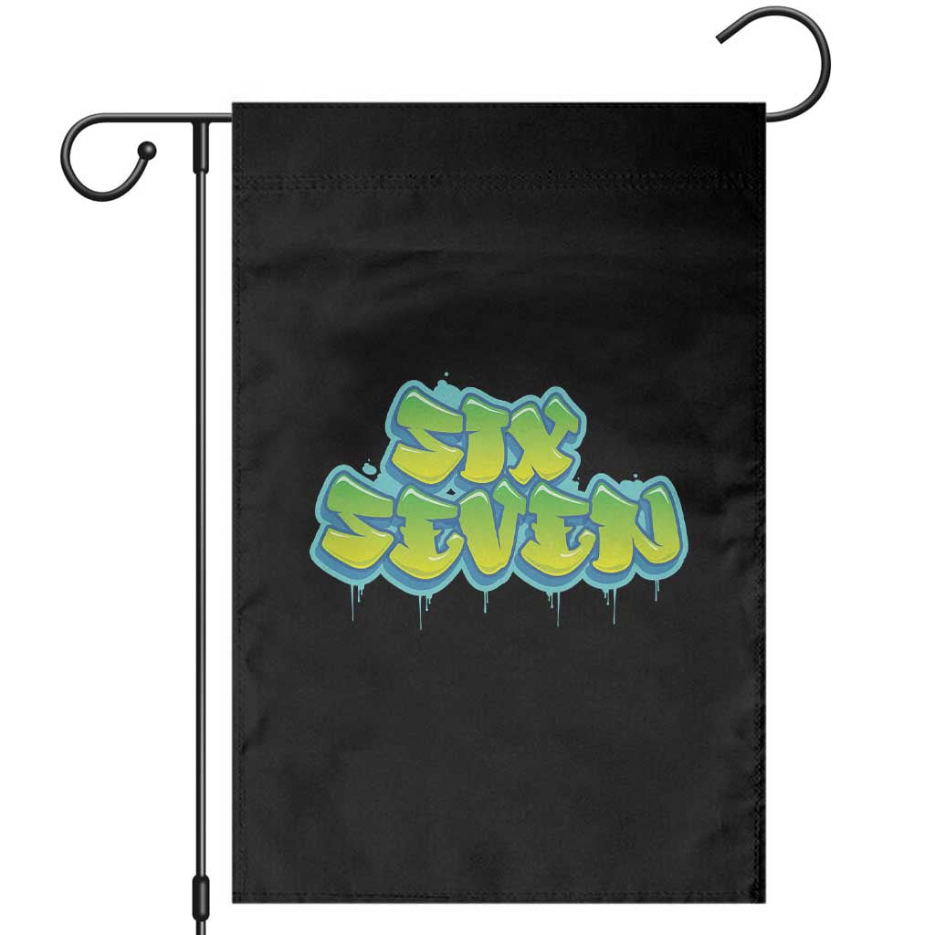 67 Meme Garden Flag Six Seven Funny Gen Alpha Slang Saying TS10 Black Print Your Wear