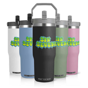 67 Meme Flip Straw Tumbler Six Seven Funny Gen Alpha Slang Saying TS10 Print Your Wear