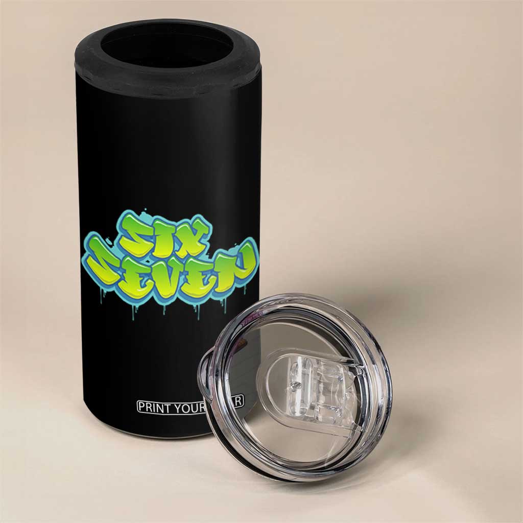 67 Meme 4 in 1 Can Cooler Tumbler Six Seven Funny Gen Alpha Slang Saying TS10 Print Your Wear