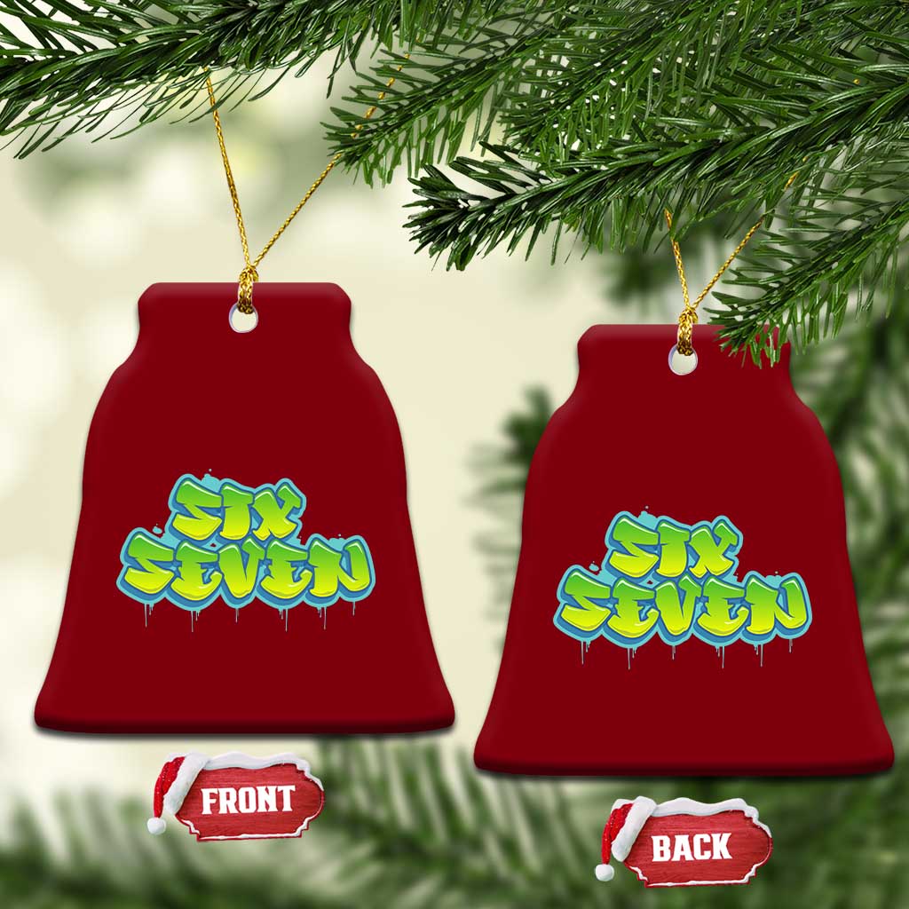 67 Meme Ceramic Ornament Six Seven Funny Gen Alpha Slang Saying TS10 Print Your Wear