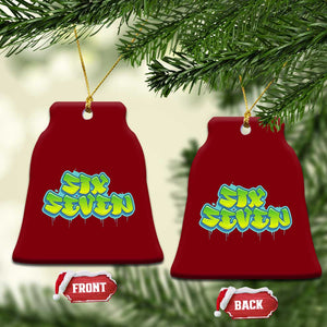 67 Meme Ceramic Ornament Six Seven Funny Gen Alpha Slang Saying TS10 Print Your Wear