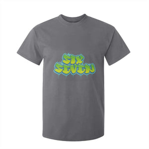 67 Meme T Shirt For Kid Six Seven Funny Gen Alpha Slang Saying TS10 Charcoal Print Your Wear