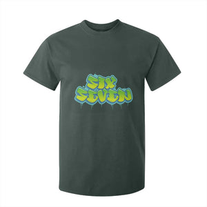 67 Meme T Shirt For Kid Six Seven Funny Gen Alpha Slang Saying TS10 Dark Forest Green Print Your Wear