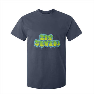 67 Meme T Shirt For Kid Six Seven Funny Gen Alpha Slang Saying TS10 Navy Print Your Wear