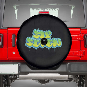 67 Meme Spare Tire Cover Six Seven Funny Gen Alpha Slang Saying TS10 Black Print Your Wear