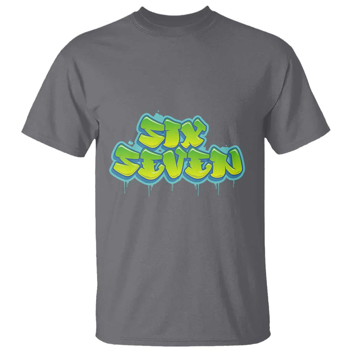 67 Meme T Shirt Six Seven Funny Gen Alpha Slang Saying TS10 Charcoal Print Your Wear