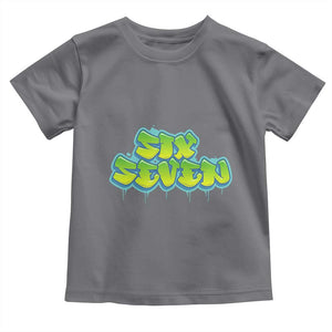67 Meme Toddler T Shirt Six Seven Funny Gen Alpha Slang Saying TS10 Charcoal Print Your Wear