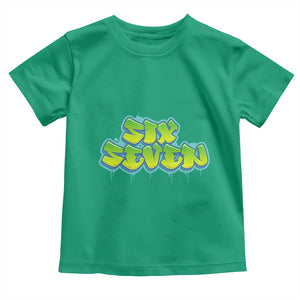 67 Meme Toddler T Shirt Six Seven Funny Gen Alpha Slang Saying TS10 Irish Green Print Your Wear