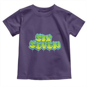 67 Meme Toddler T Shirt Six Seven Funny Gen Alpha Slang Saying TS10 Purple Print Your Wear