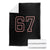 Number 67 Meme Throw Blanket Funny Six Seven Varsity Sports Team Jersey TS10 Black Print Your Wear