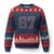 Number 67 Meme Ugly Christmas Sweater Funny Six Seven Varsity Sports Team Jersey TS10 Navy Red Print Your Wear