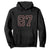 Number 67 Meme Hoodie Funny Six Seven Varsity Sports Team Jersey TS10 Black Print Your Wear