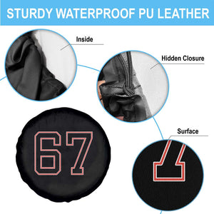 Number 67 Meme Spare Tire Cover Funny Six Seven Varsity Sports Team Jersey TS10 Print Your Wear
