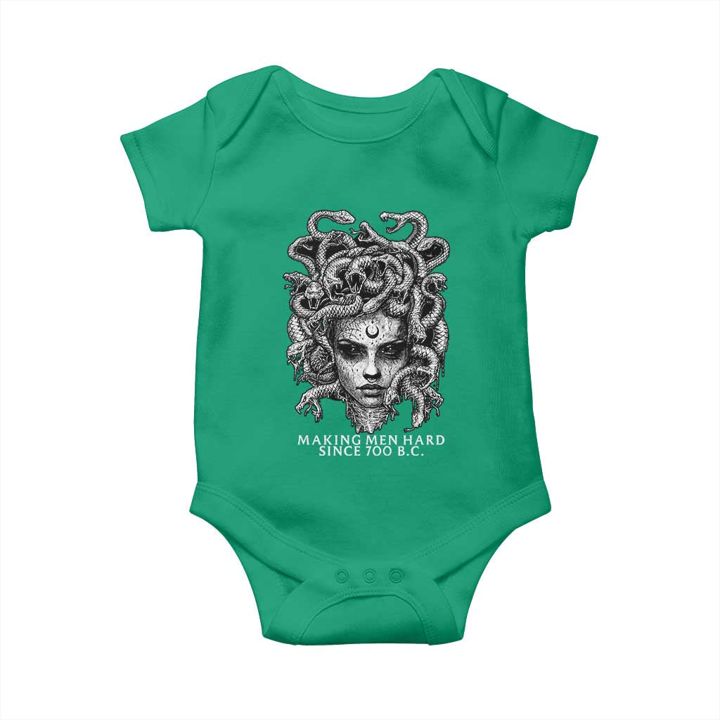 Funny Feminist Medusa Baby Onesie Making Men Hard Since 700 B.C Dark Myth Ancient TS10 Irish Green Print Your Wear