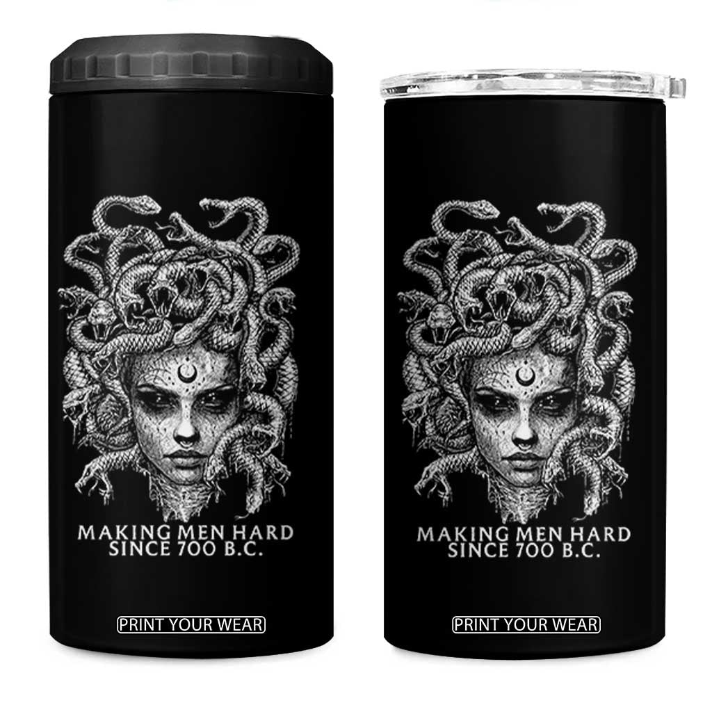 Funny Feminist Medusa 4 in 1 Can Cooler Tumbler Making Men Hard Since 700 B.C Dark Myth Ancient TS10 One Size: 16 oz Black Print Your Wear