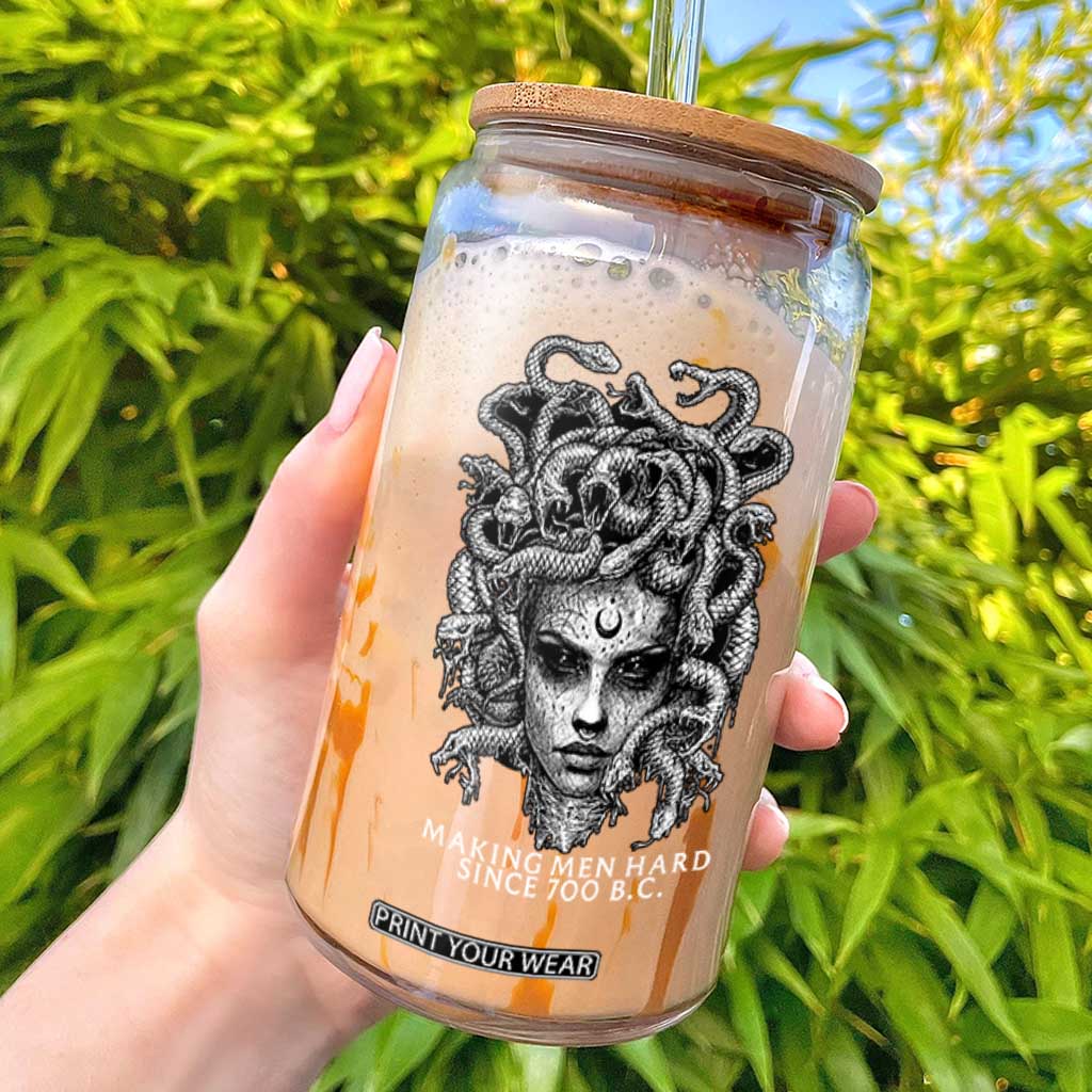 Funny Feminist Medusa Glass Can Making Men Hard Since 700 B.C Dark Myth Ancient TS10 Black Print Your Wear