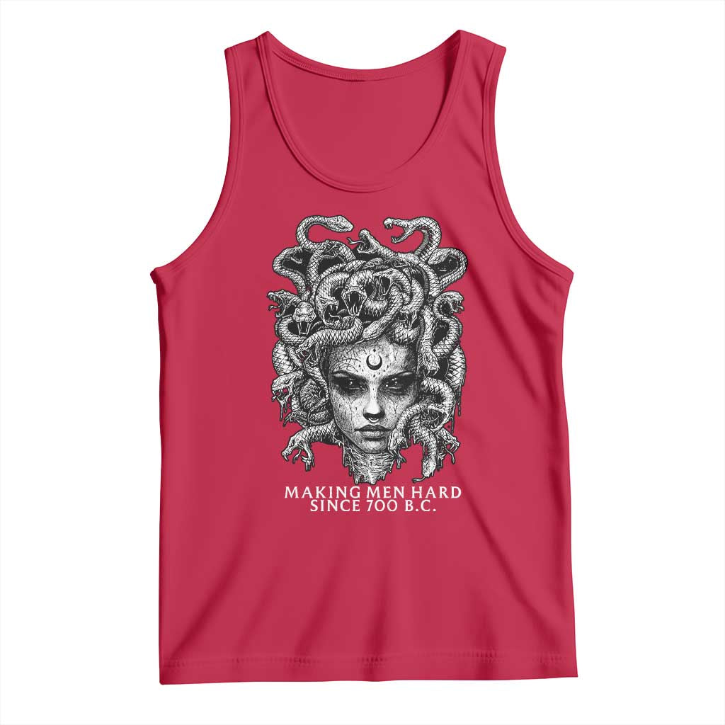 Funny Feminist Medusa Tank Top Making Men Hard Since 700 B.C Dark Myth Ancient TS10 Red Print Your Wear