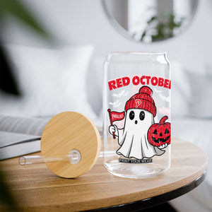 Red October Halloween Ghost Glass Can Philadelphia Spooky Pumpkin Baseball Fan TS10 Print Your Wear