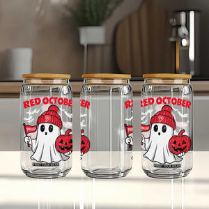 Red October Halloween Ghost Glass Can Philadelphia Spooky Pumpkin Baseball Fan TS10 Print Your Wear