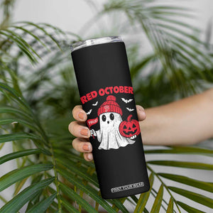 Red October Halloween Ghost Skinny Tumbler Philadelphia Spooky Pumpkin Baseball Fan TS10 Print Your Wear