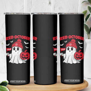 Red October Halloween Ghost Skinny Tumbler Philadelphia Spooky Pumpkin Baseball Fan TS10 Print Your Wear