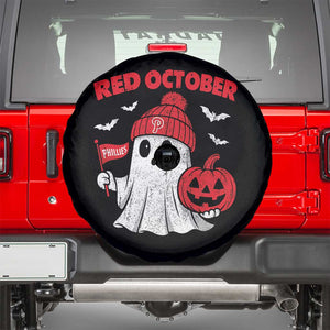 Red October Halloween Ghost Spare Tire Cover Philadelphia Spooky Pumpkin Baseball Fan TS10 Black Print Your Wear