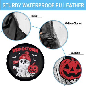 Red October Halloween Ghost Spare Tire Cover Philadelphia Spooky Pumpkin Baseball Fan TS10 Print Your Wear