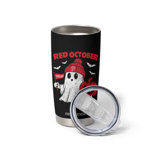 Red October Halloween Ghost Tumbler Cup Philadelphia Spooky Pumpkin Baseball Fan TS10 Print Your Wear