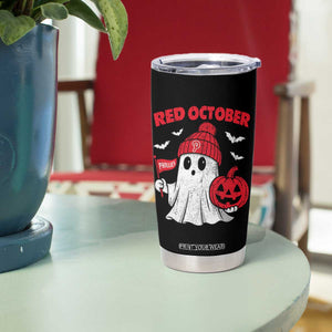Red October Halloween Ghost Tumbler Cup Philadelphia Spooky Pumpkin Baseball Fan TS10 Print Your Wear