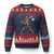 Red October Skeleton Baseball Ugly Christmas Sweater Philadelphia Halloween Costume Funny TS10 Navy Red Print Your Wear