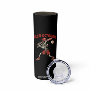 Red October Skeleton Baseball Skinny Tumbler Philadelphia Halloween Costume Funny TS10 Print Your Wear
