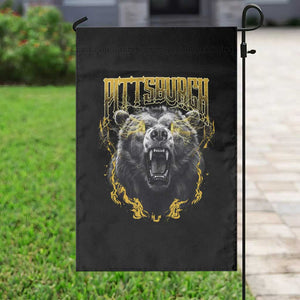Vintage Pittsburgh Garden Flag Retro Sports Fan Wild Bear Mascot Streetwear Bootleg TS10 Print Your Wear