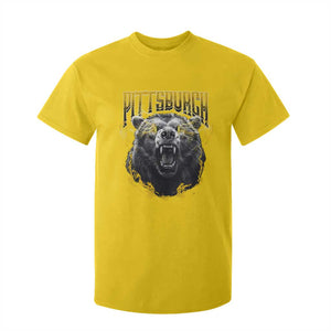 Vintage Pittsburgh T Shirt For Kid Retro Sports Fan Wild Bear Mascot Streetwear Bootleg TS10 Daisy Print Your Wear