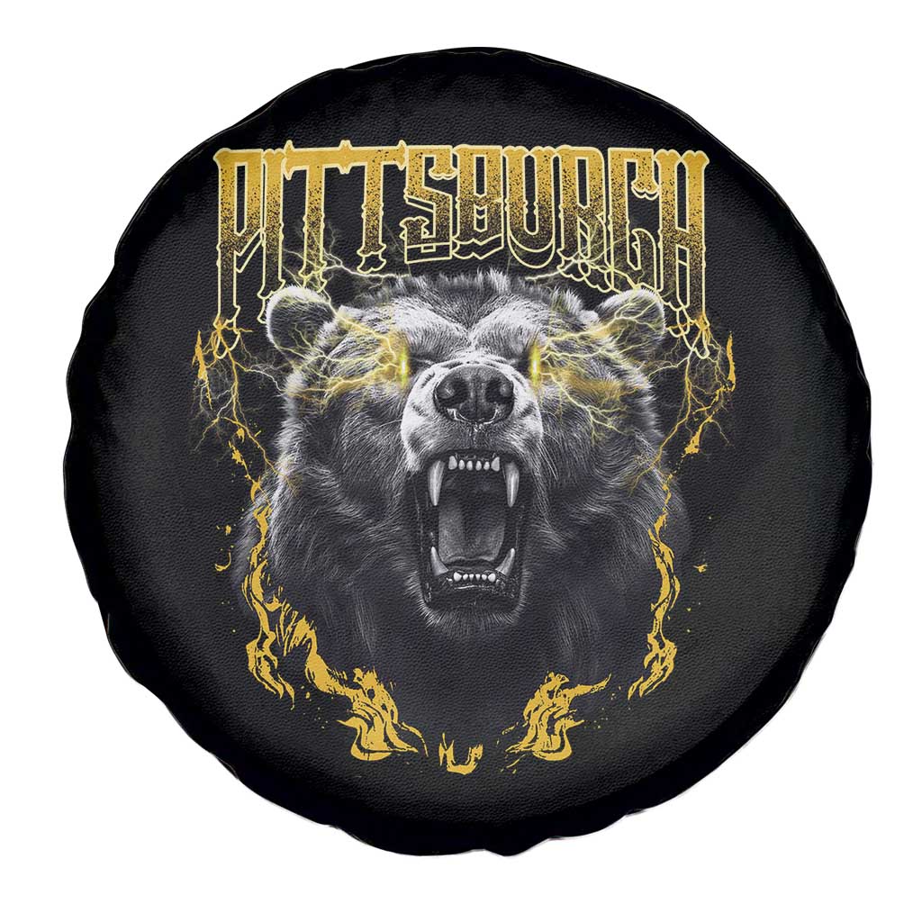 Vintage Pittsburgh Spare Tire Cover Retro Sports Fan Wild Bear Mascot Streetwear Bootleg TS10 Print Your Wear
