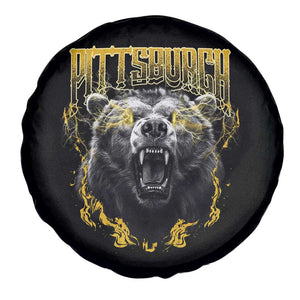 Vintage Pittsburgh Spare Tire Cover Retro Sports Fan Wild Bear Mascot Streetwear Bootleg TS10 Print Your Wear