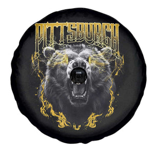 Vintage Pittsburgh Spare Tire Cover Retro Sports Fan Wild Bear Mascot Streetwear Bootleg TS10 Print Your Wear