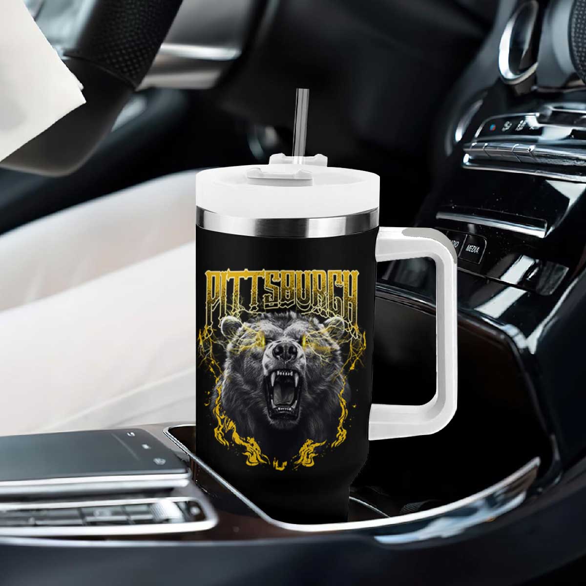 Vintage PFS Tumbler With Handle Retro Sports Fan Wild Mascot Streetwear Bootleg TS10 Print Your Wear