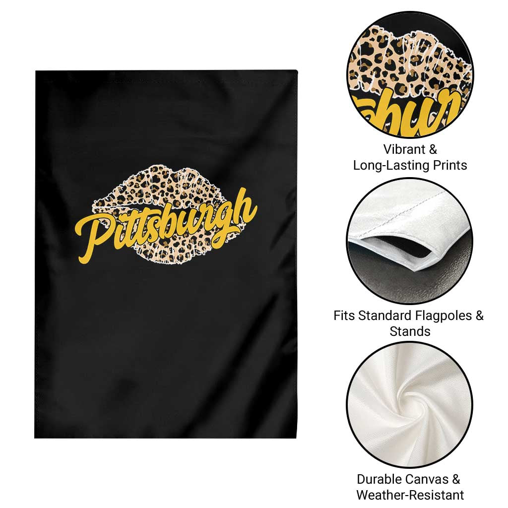 PFS Leopard Lips Garden Flag Steel City Pride Woman Girl TS10 Print Your Wear