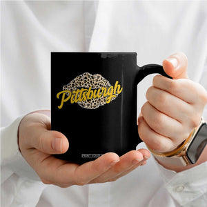 PFS Leopard Lips Coffee Mug Steel City Pride Woman Girl TS10 Print Your Wear
