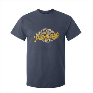 PFS Leopard Lips T Shirt For Kid Steel City Pride Woman Girl TS10 Navy Print Your Wear