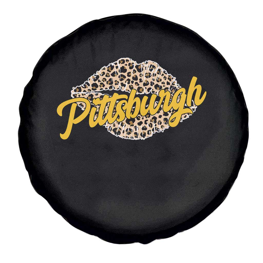 PFS Leopard Lips Spare Tire Cover Steel City Pride Woman Girl TS10 Print Your Wear