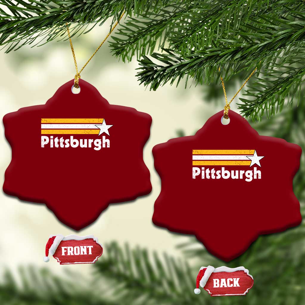 Retro PFS Ceramic Ornament Vintage Pennsylvania Stripes 70s 80s 90s TS10 Print Your Wear
