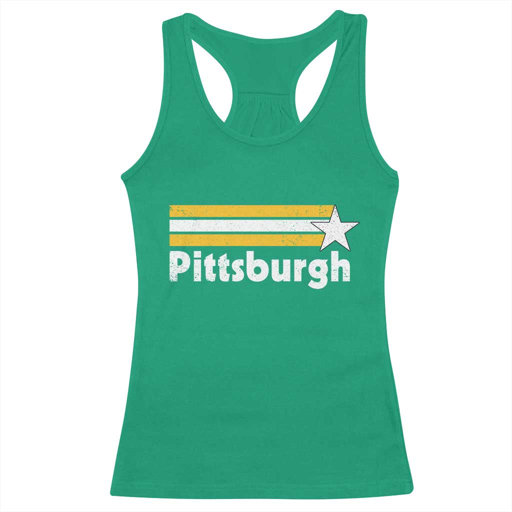 Retro PFS Racerback Tank Top Vintage Pennsylvania Stripes 70s 80s 90s TS10 Irish Green Print Your Wear
