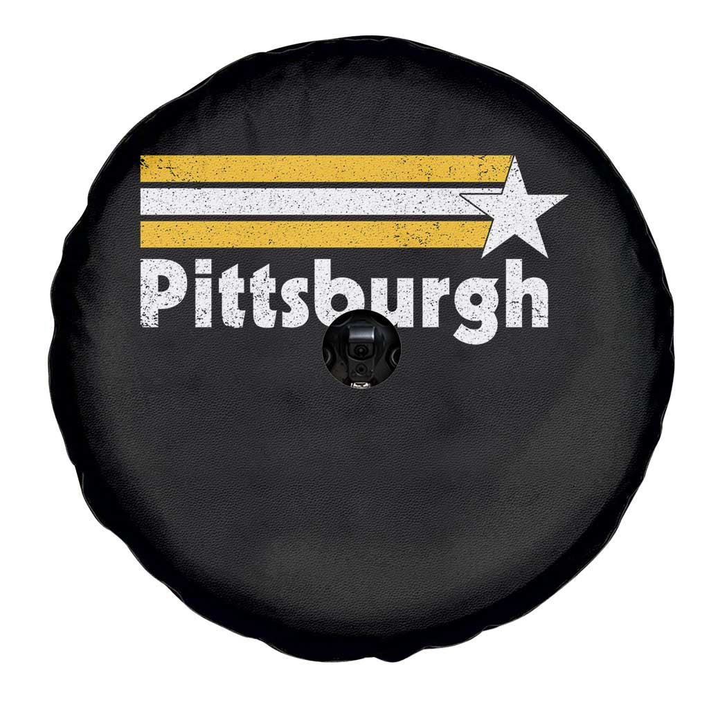 Retro Pittsburgh Spare Tire Cover Vintage Pennsylvania Stripes 70s 80s 90s TS10 Print Your Wear