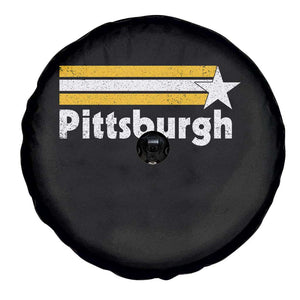 Retro Pittsburgh Spare Tire Cover Vintage Pennsylvania Stripes 70s 80s 90s TS10 Print Your Wear