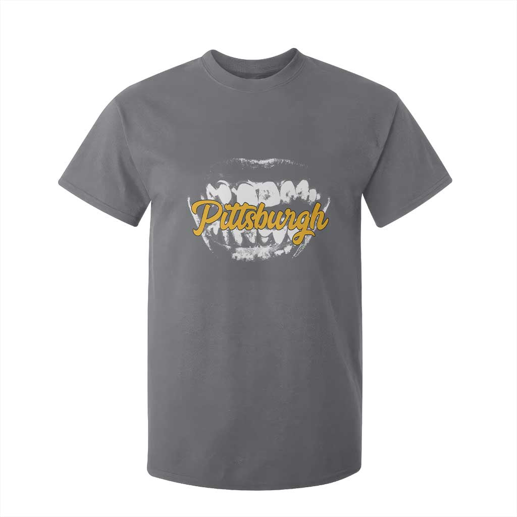 PFS Game Day T Shirt For Kid Streetwear Steel City Pride TS10 Charcoal Print Your Wear