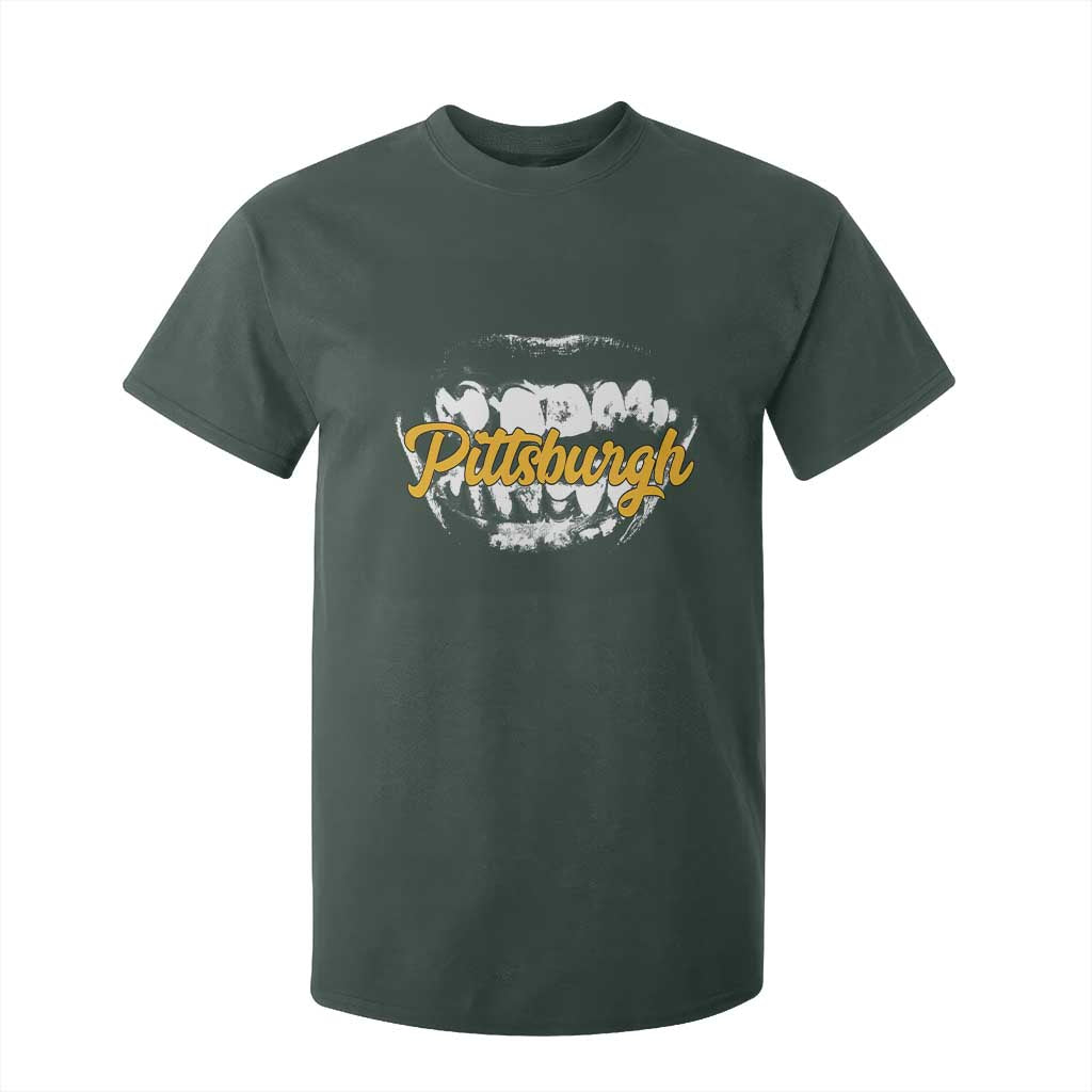 PFS Game Day T Shirt For Kid Streetwear Steel City Pride TS10 Dark Forest Green Print Your Wear